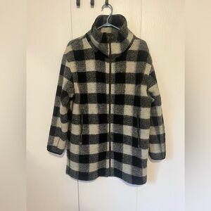 EUC | Roots | Buffalo Plaid Wool Blend Coat